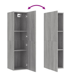 Meubles TV muraux 2 pcs Sonoma gris 30,5x30x110 cm