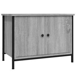 Meuble TV avec portes sonoma gris 60x35x45 cm bois d'ingénierie