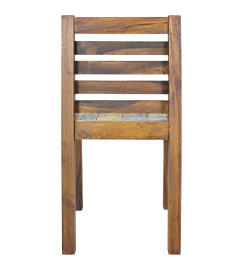 Chaises à manger lot de 4 bois de récupération solide