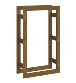 Support de bois de chauffage Marron miel 60x25x100 cm Bois pin