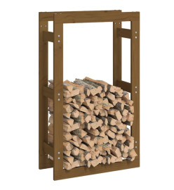 Support de bois de chauffage Marron miel 60x25x100 cm Bois pin