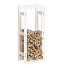 Support pour bois de chauffage Blanc 41x25x100 cm Bois de pin