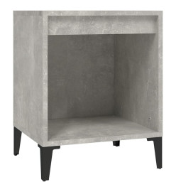 Table de chevet Gris béton 40x35x50 cm