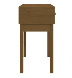 Table console Marron miel 76,5x40x75 cm Bois massif de pin