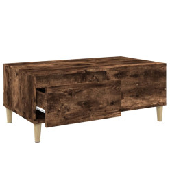 Table basse Chêne fumé 90x50x36,5 cm Bois d'ingénierie