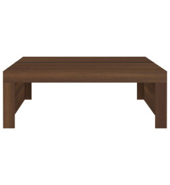 Table basse Chêne marron 100x100x35 cm Bois d'ingénierie