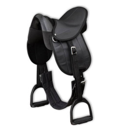 Ensemble de selle Pony 10" Noir