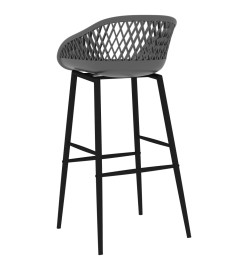 Ensemble de bar 5 pcs Noir et gris