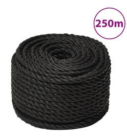 Corde de travail Noir 16 mm 250 m polypropylène