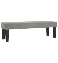 Banc Gris clair 100x30x30 cm Velours