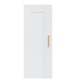 Armoire murale Blanc brillant 35x34x90 cm Bois d'ingénierie