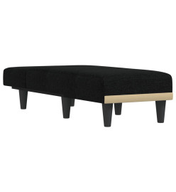 Chaise longue noir tissu