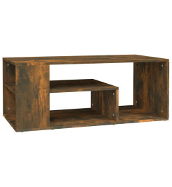 Table basse Chêne fumé 100x50x40 cm Bois d'ingénierie