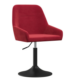 Tabouret de bar Rouge bordeaux Velours