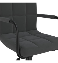 Chaise pivotante de bureau Noir Velours