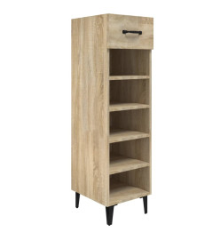 Armoire à chaussures Chêne Sonoma 30x35x105cm Bois d'ingénierie