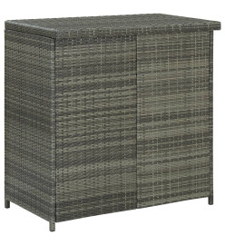 Ensemble de bar 3 pcs Résine tressée Gris