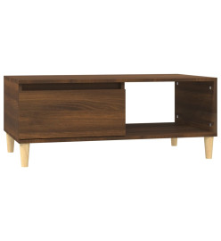 Table basse Chêne marron 90x50x36,5 cm Bois d'ingénierie