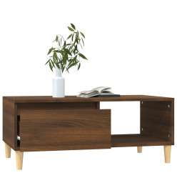 Table basse Chêne marron 90x50x36,5 cm Bois d'ingénierie