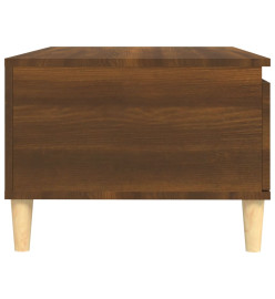 Table basse Chêne marron 90x50x36,5 cm Bois d'ingénierie