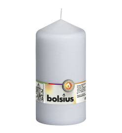 Bolsius Bougies pilier 8 pcs 150x78 mm Blanc