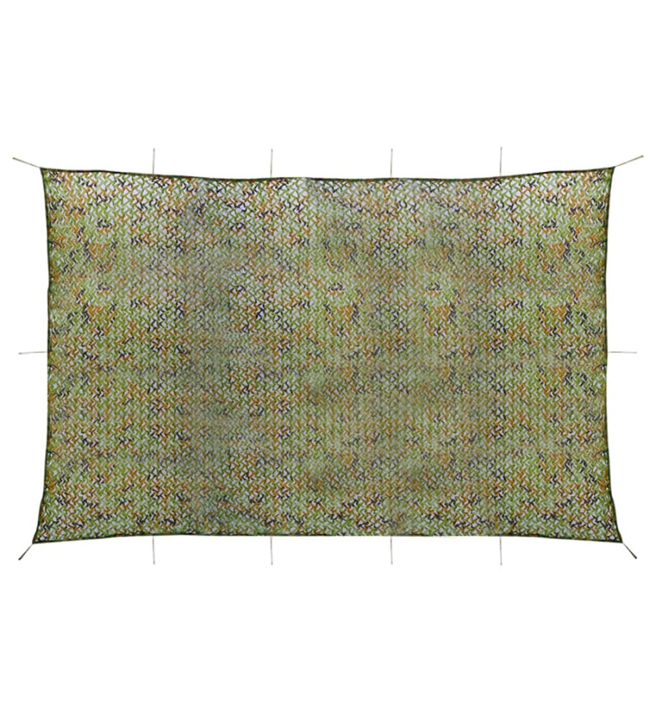 Filet de camouflage avec sac de rangement 5x6 m Vert