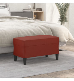 Banc Rouge bordeaux 70x35x41 cm Similicuir