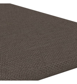 Panneaux muraux 12 pcs Taupe 30x30 cm Tissu 0,54 m²