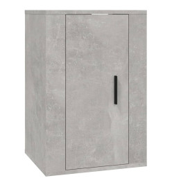 Ensemble de meubles TV 4 pcs Gris béton Bois d'ingénierie