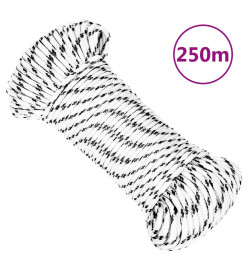 Corde de bateau tressé Blanc 3 mmx250 m Polyester