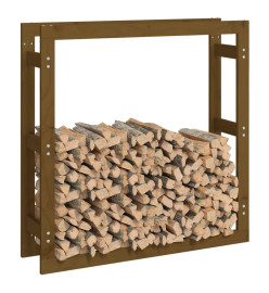 Support de bois de chauffage Marron miel 100x25x100 cm Bois pin