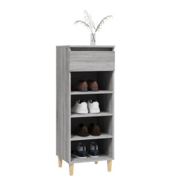 Armoire à chaussures Sonoma gris 40x36x105 cm Bois d'ingénierie