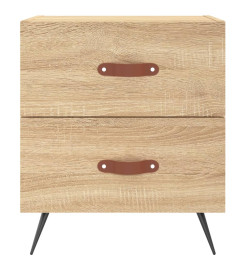 Table de chevet chêne sonoma 40x35x47,5 cm bois d’ingénierie