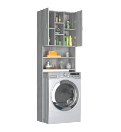 Meuble pour machine à laver Sonoma gris 64x25,5x190 cm