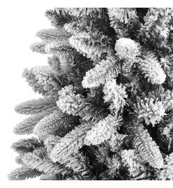 Sapin de Noël artificiel avec neige floquée 150 cm PVC et PE