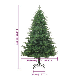 Sapin de Noël artificiel Vert 150 cm PVC et PE