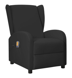 Fauteuil de massage Noir Similicuir