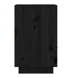 Table de chevet Noir 40x34x55 cm Bois de pin massif