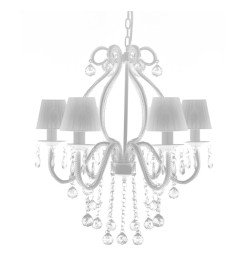 Chandelier avec 2300 cristaux Blanc