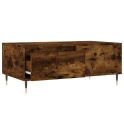 Table basse Chêne fumé 90x50x36,5 cm Bois d'ingénierie