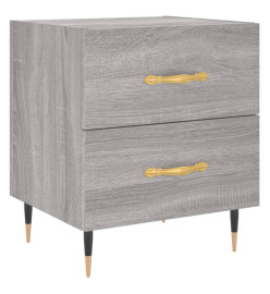 Tables de chevet 2 pcs gris sonoma 40x35x47,5 cm