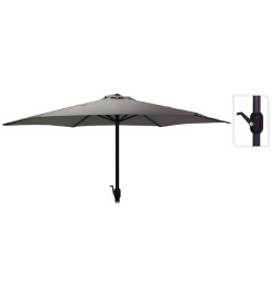 ProGarden Parasol Monica 270 cm Gris foncé