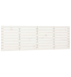 Tête de lit murale Blanc 186x3x63 cm Bois massif de pin