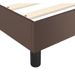 Lit à sommier tapissier avec matelas Marron 100x200 cm
