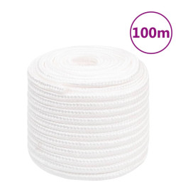 Corde de bateau Blanc complet 16 mm 100 m Polypropylène