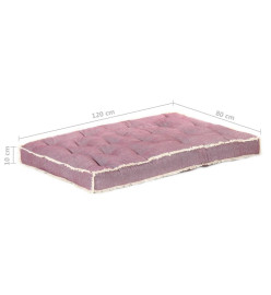 Coussin de canapé palette Rouge bordeaux 120x80x10 cm