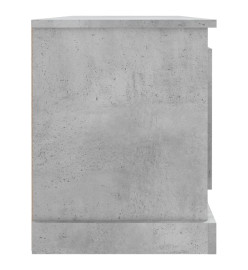 Meuble TV gris béton 100x35,5x45 cm bois d'ingénierie