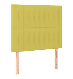 Têtes de lit 2 pcs Vert 80x5x78/88 cm Tissu