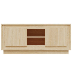 Meuble TV chêne sonoma 102x35x45 cm bois d'ingénierie