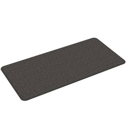 Tapis de couloir aspect sisal anthracite 50x100 cm